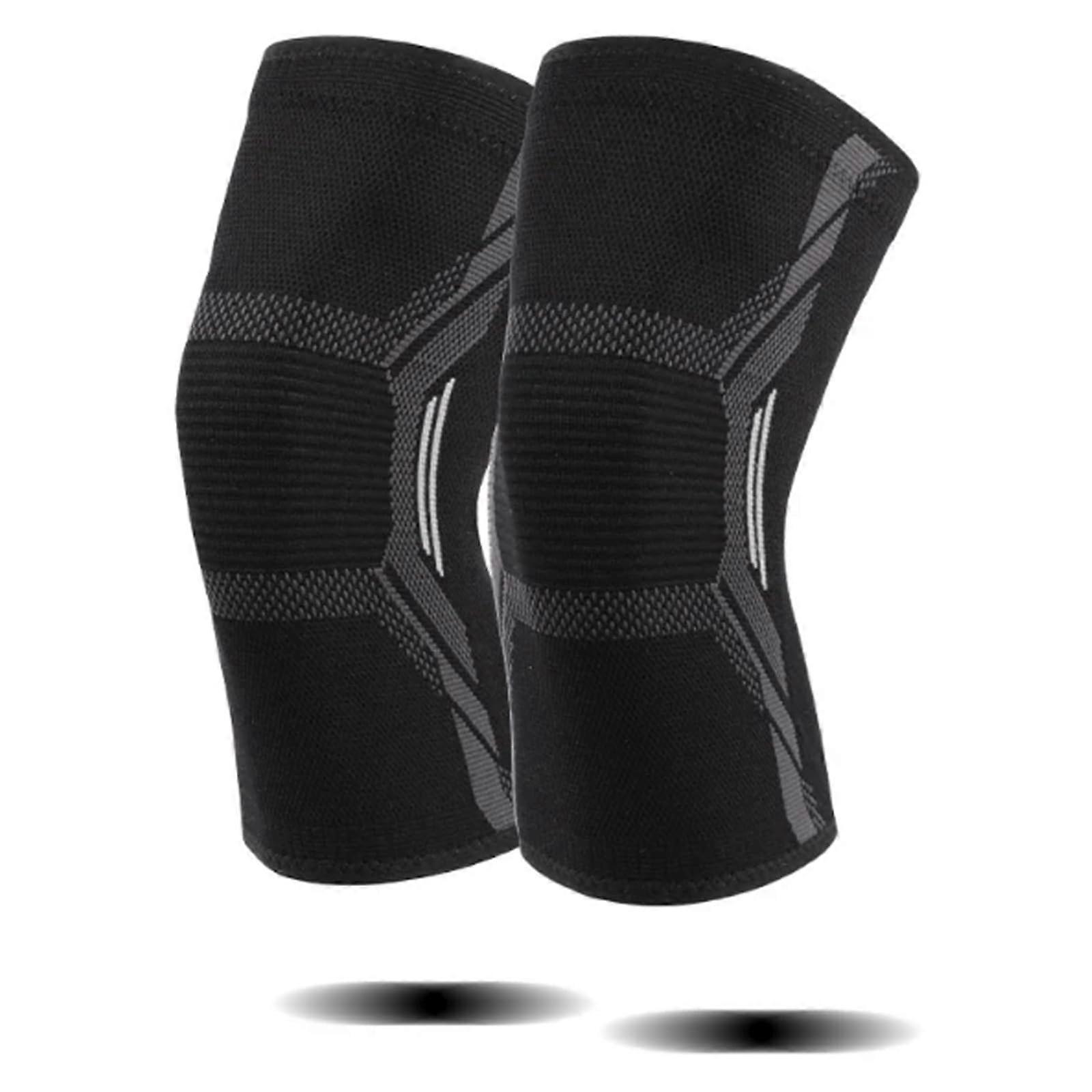 1 Pair Knee Brace Professional Knee Pads NonSlip Knee Protectors for Protection and Comfort for Men and Women Knee Pads L White