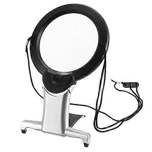 6x 100 mm Hard Resin Lens LED Light Neck Hung Magnifying Glass for Detailed Viewing and Precision Work