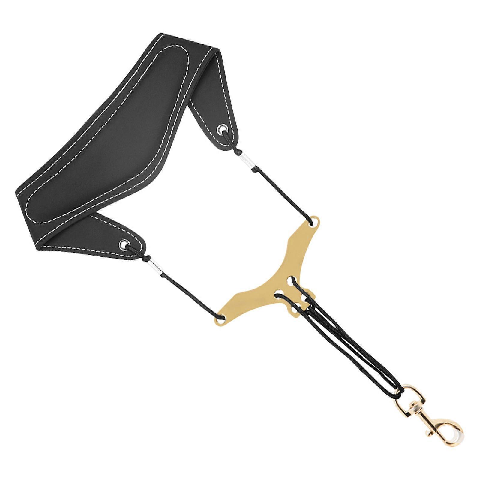 Saxophone Strap, Saxophone Neck Strap with Soft PU Leather Padded, Suitable for Alto Tenors Clarinet, Sax Multicolor