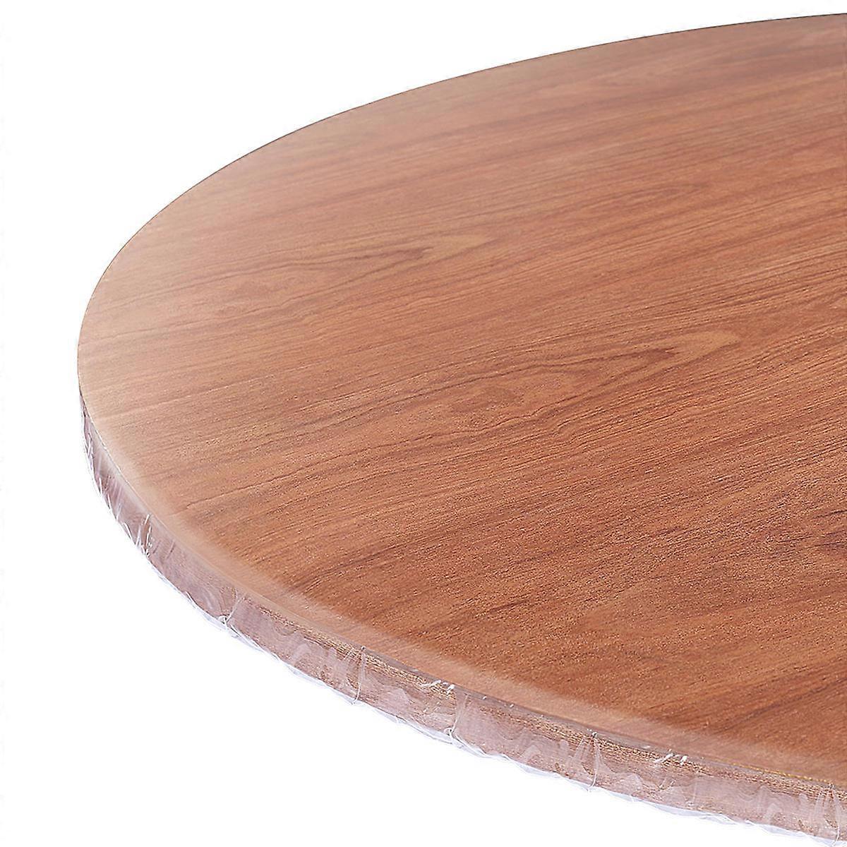 Protective Table Mat Round PVC Table Protector for Families with Children or Pets Heat Resistant 150cm 1 Set