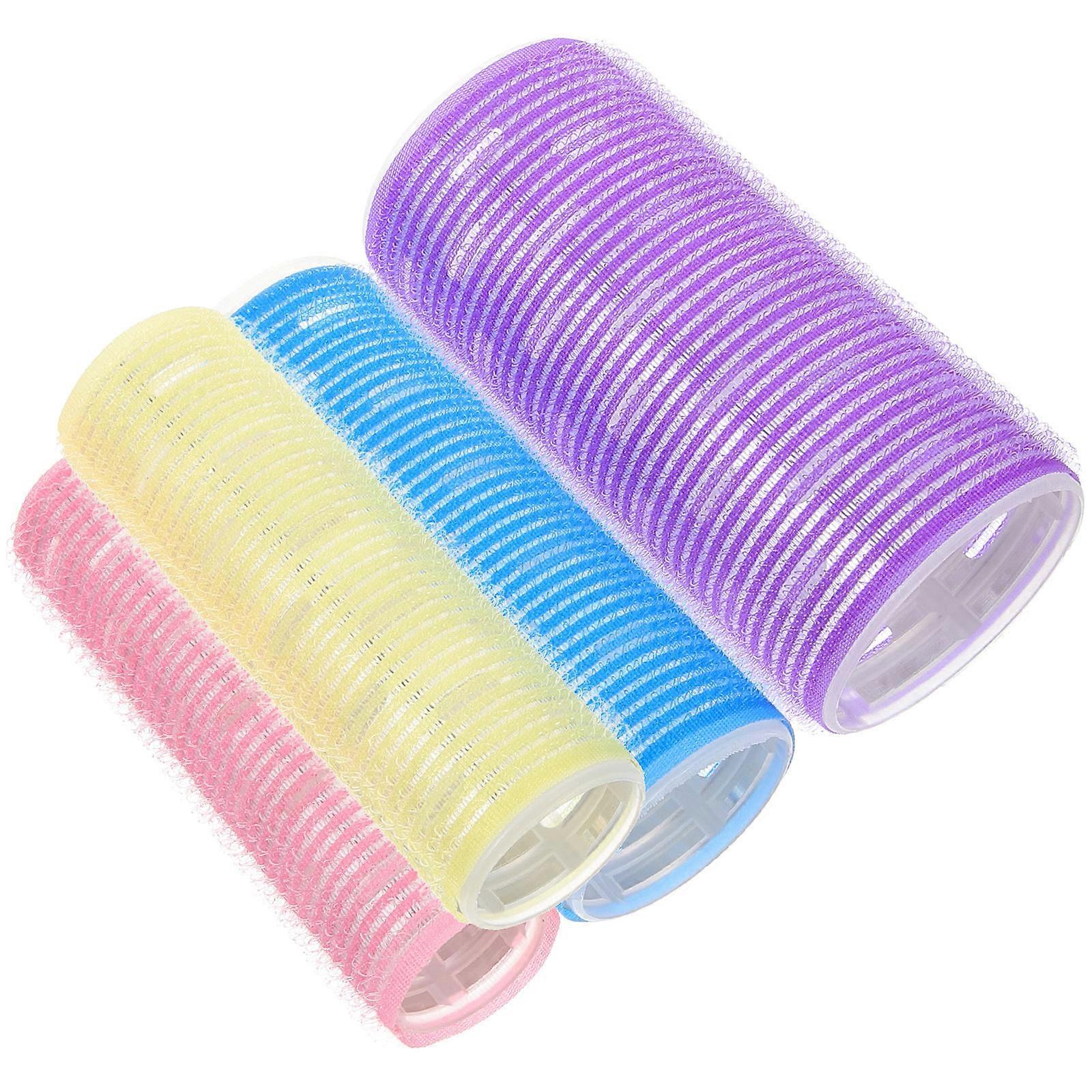 Hairdressing Tool Set for Women Multi Color Aluminum Sheet Scroll Wheel Curlers 4pcs