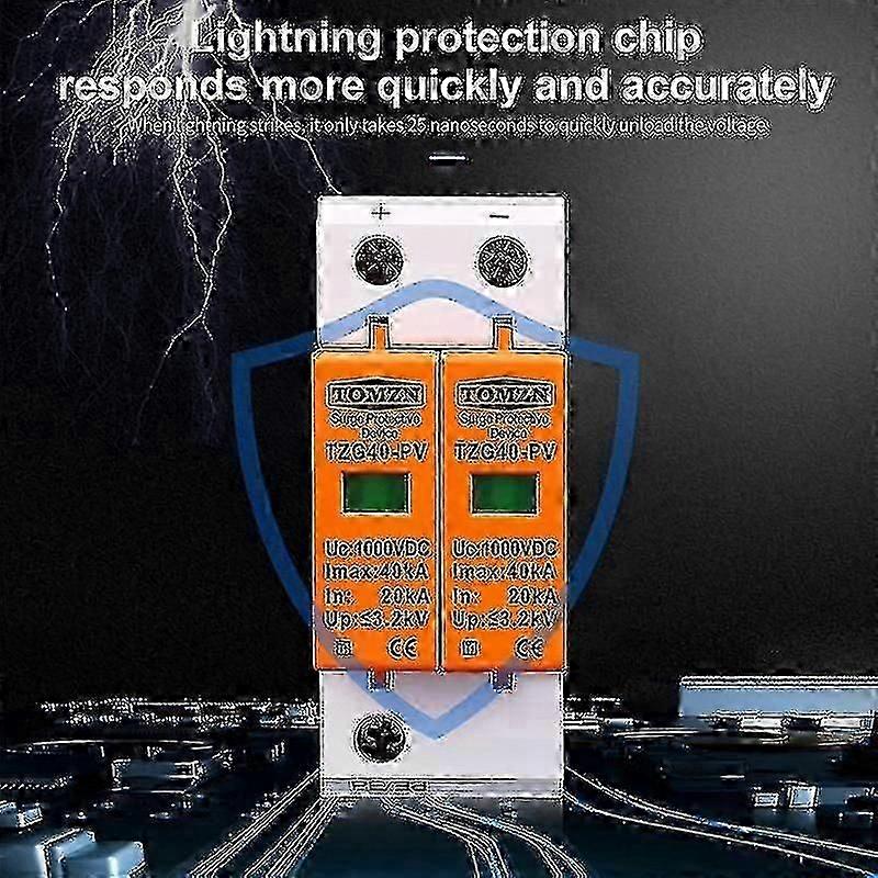 Tomzn Spd dc 1000v 20ka-40ka בית מגן מפני נחשולי מתח נמוך מכשיר מעצר נחשול Pro
