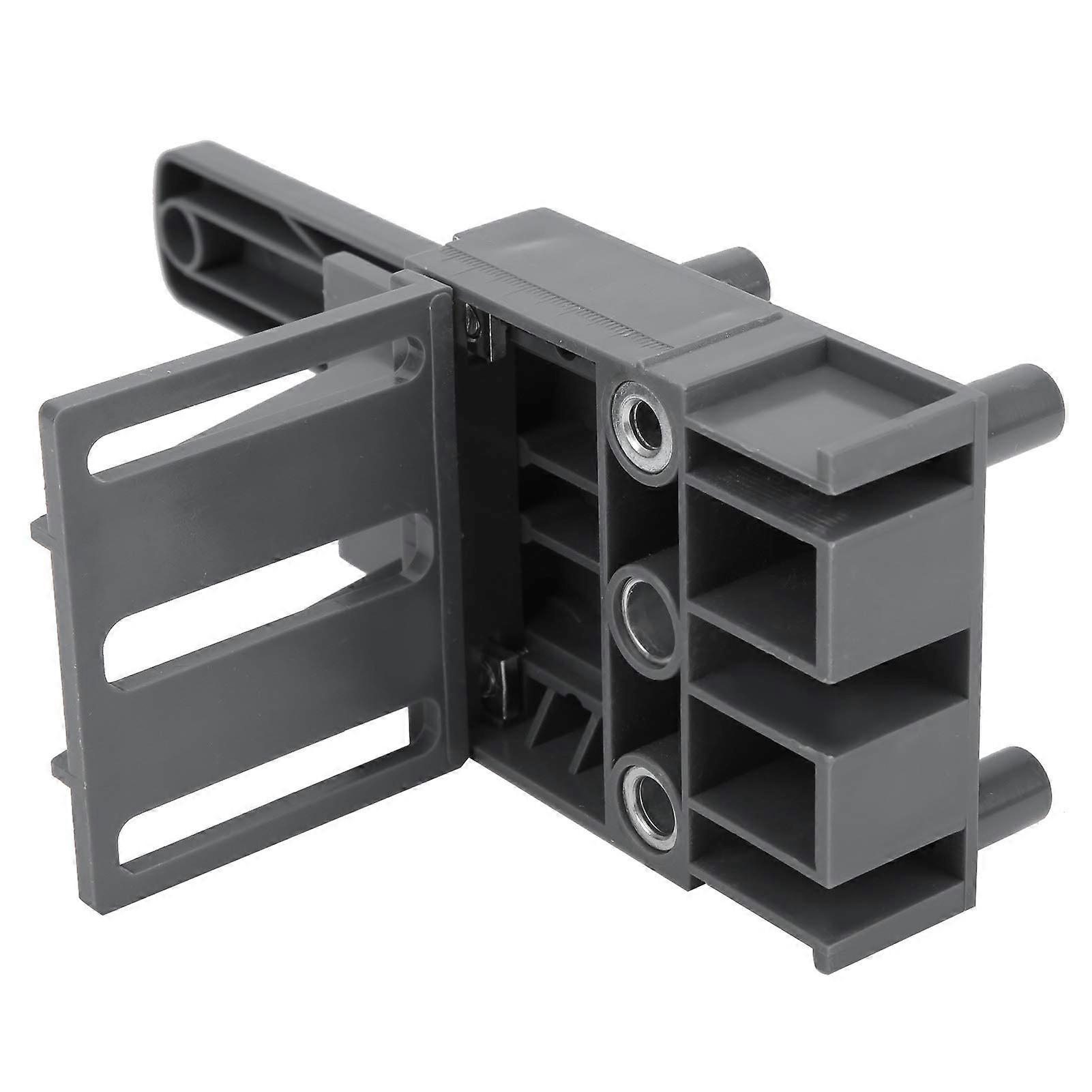 Woodworking Drill Locator Adjustable Drill Guide With Spacer Rings For 6mm 8mm 10mm Bits Gray Millimeter Precision