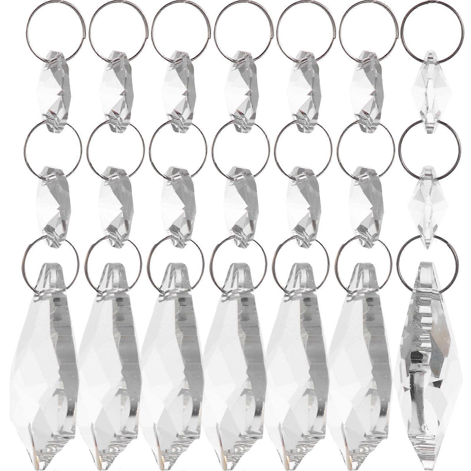 Here's a polished product title and description for your **10pcs Transparent Crystal Pendants**:

 

### **Product Title:**
**10pcs Transparent