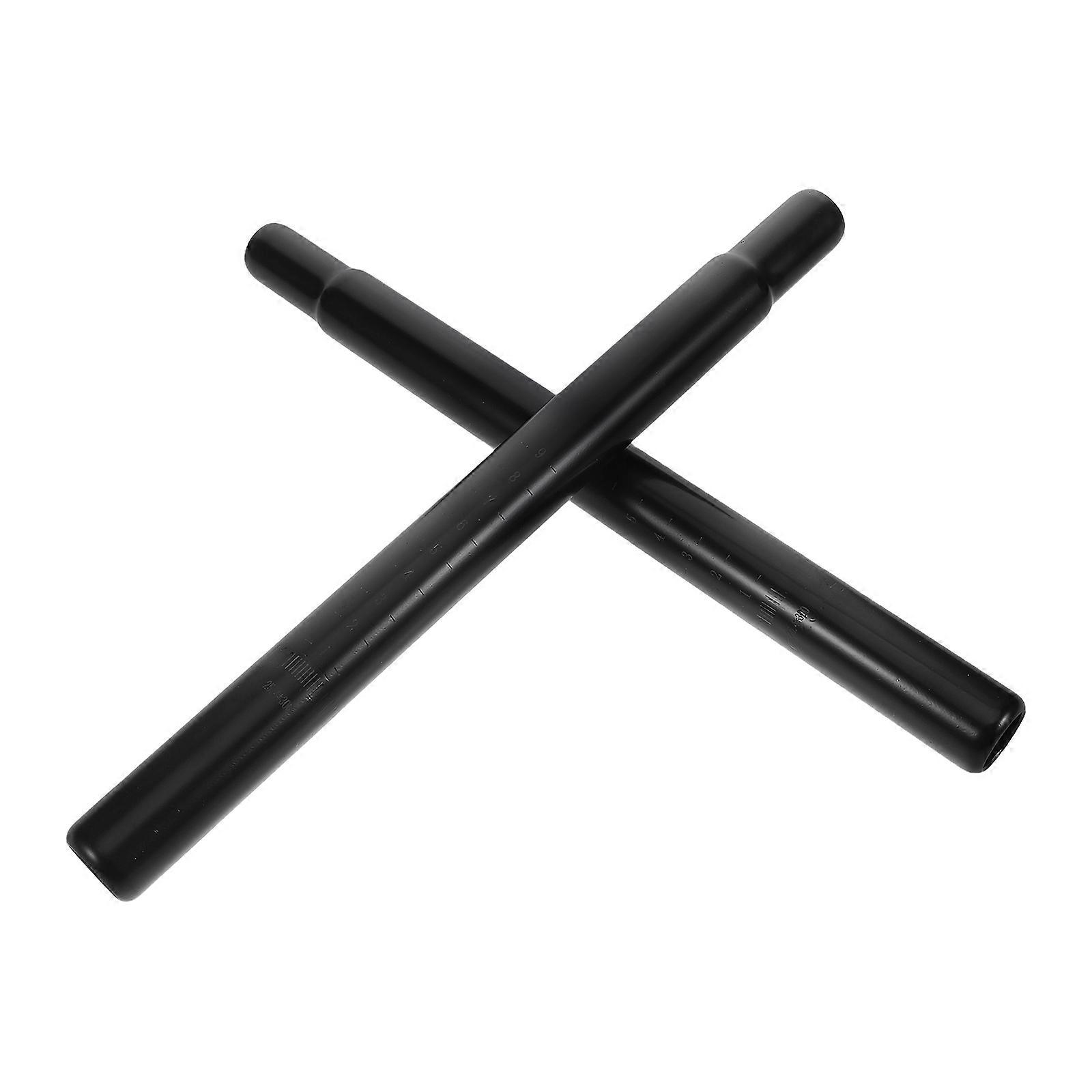 Black Iron Bicycle Seat Post for Daily Use with Long Seat Tube Design and Durable Build 27.2mm x 350mm