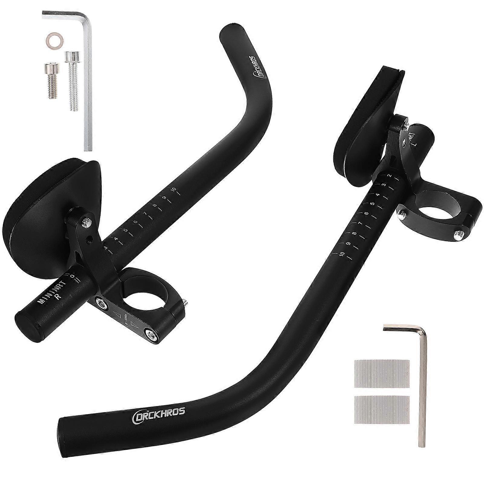 Handlebar Extender in Black for Mountain and Road Bikes Made of Aluminum Alloy 1 Set