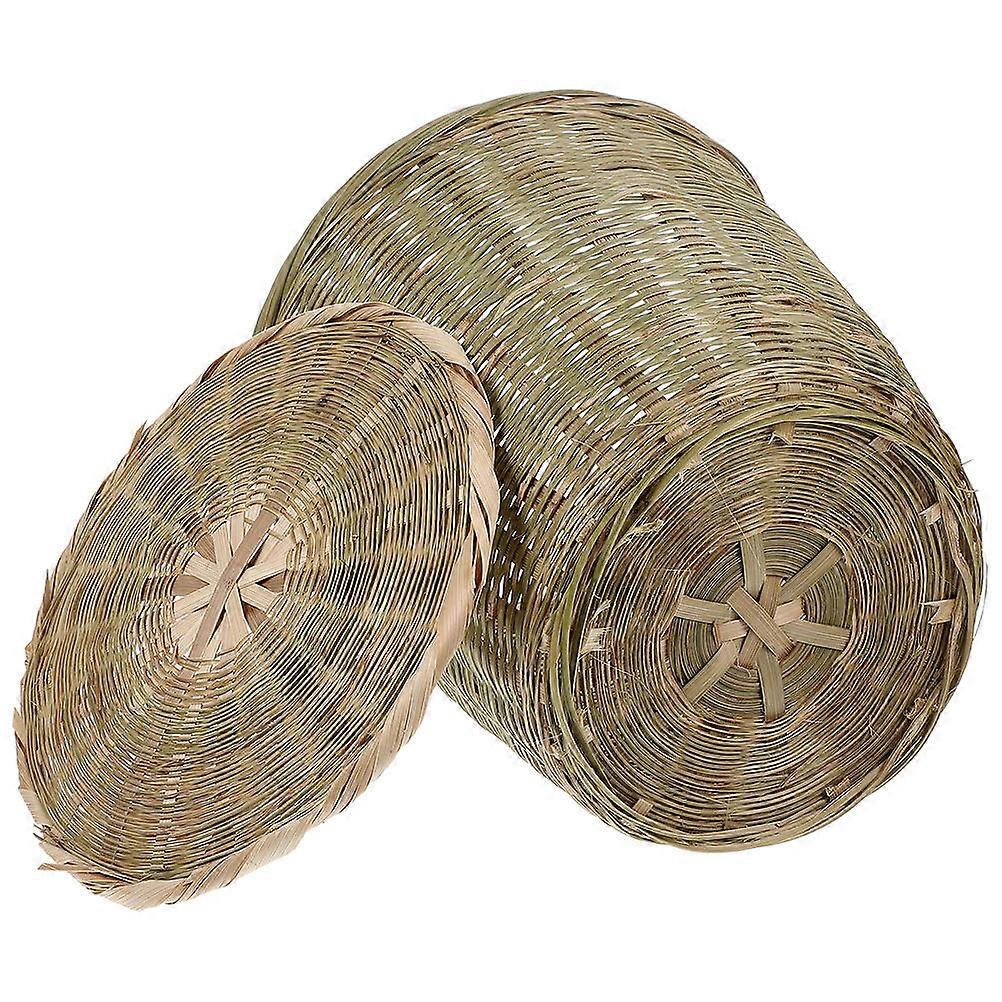 Bamboo Woven Basket for Home Use Multi Color Safe and Light Practical Storage .5 Inches