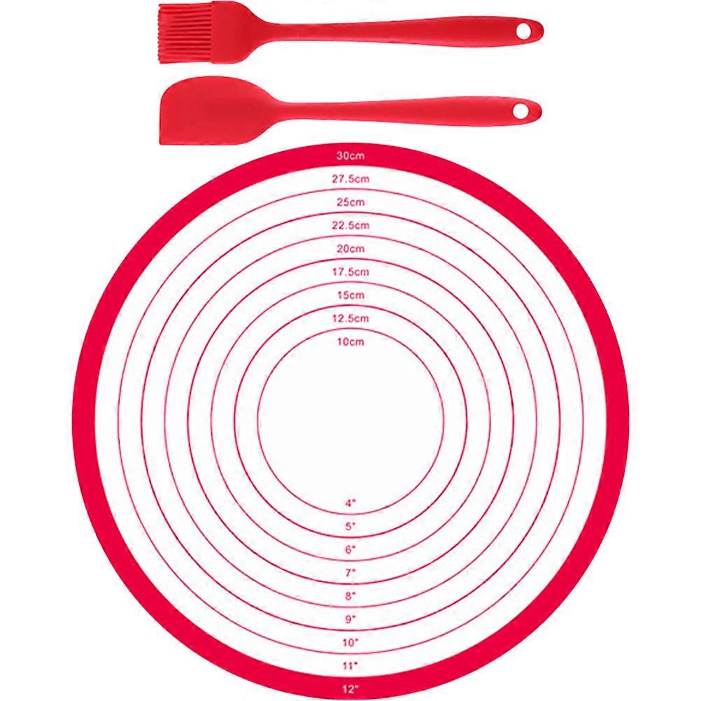 Round Baking Mat Countertop Mats for Kitchen Counter and Reusable 1Set