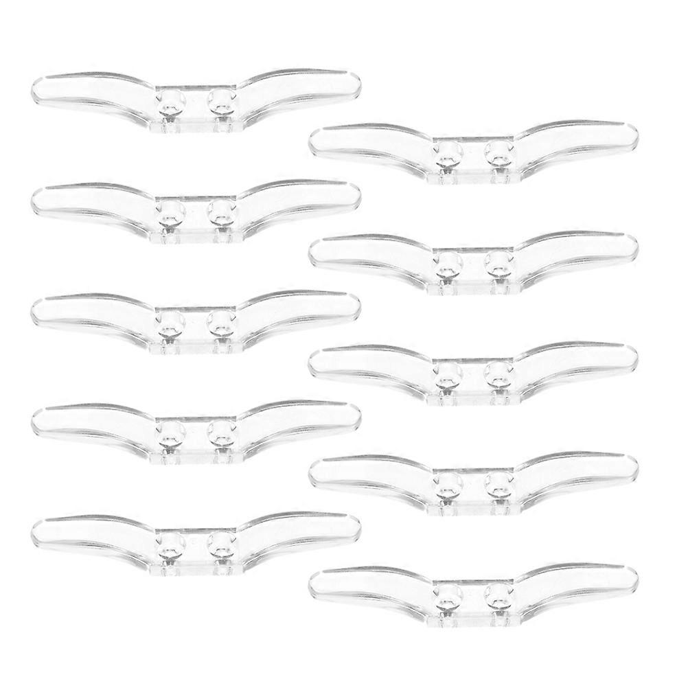 10pcs Transparent Blind Cord Holders, Roller Curtain Positioning Cleats for Window Blinds and Curtains – Practical Home and Office Organization