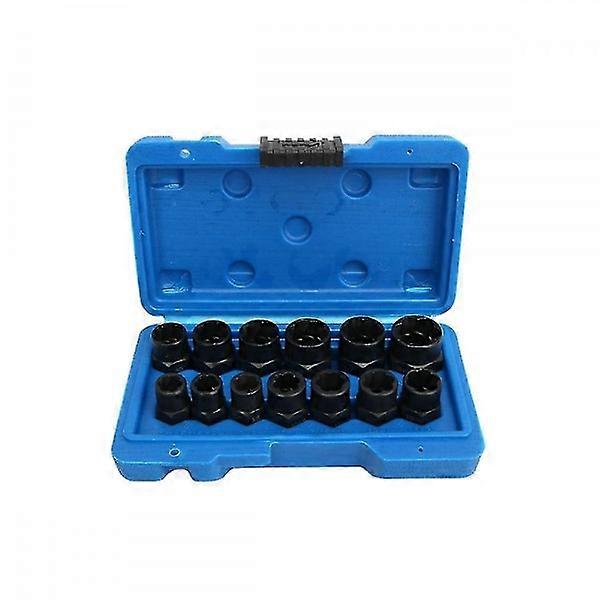 13-piece screw extractor socket wrench hexagon screw tool socket bolt nut broken wire extractor broken nut Bo