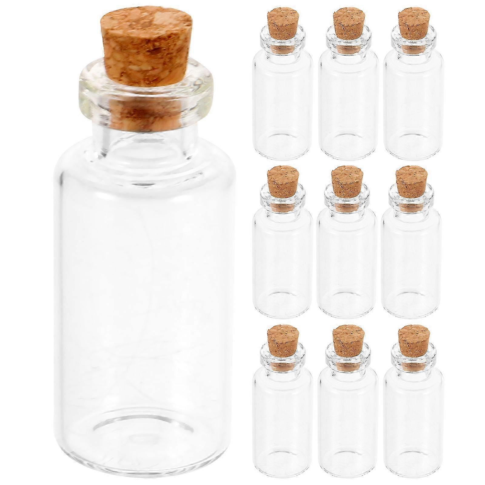 2025 24st Små Glasflaskor DIY Glasflaskor Utsökta Kork Önskeflaskor