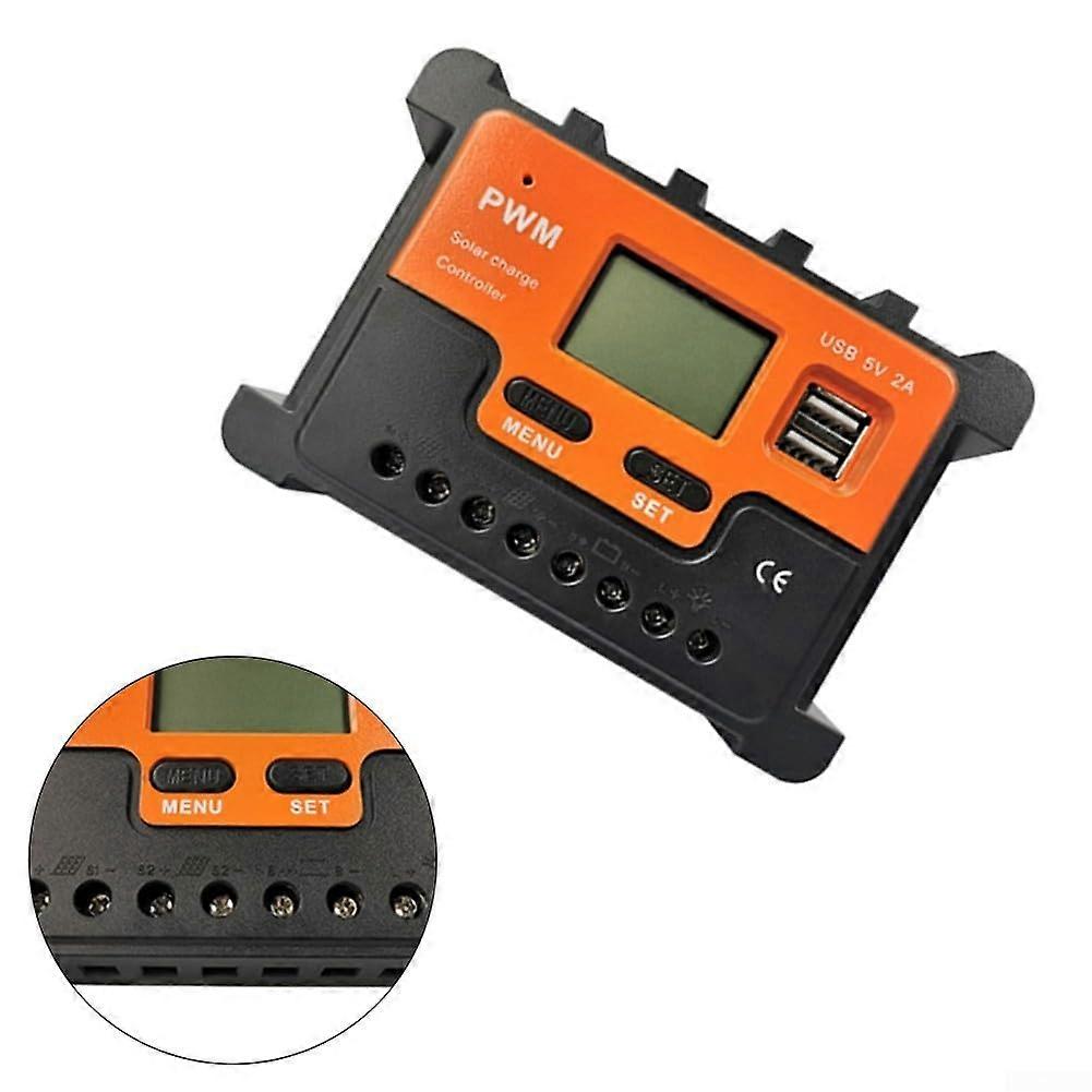 More robust solar charge controller, suitable for various installations, with PWM operation modes and dual USB outputs (A).