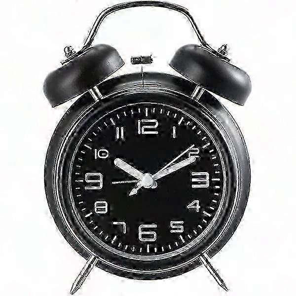 Extra Loud Alarm Clock for Heavy Sleepers - No Ticking Sound, Vibrating & Dual Alarms for Adults