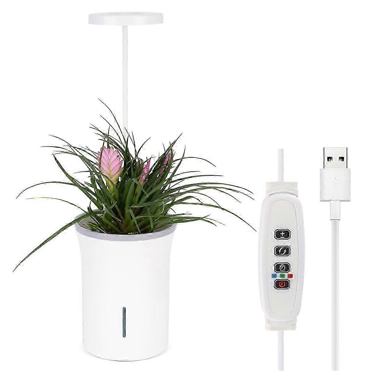 Indoor Planter Grow Light, Soil & Hydroponic Dual Mode, Full Spectrum 9 Dimmable Levels