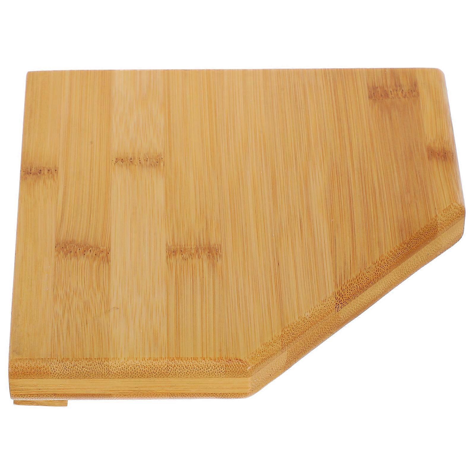 Multi-Functional Floating Corner Shelf Wood Designed For Wall Mounted Storage In Bathroom Kitchen And Living Room 1Pack