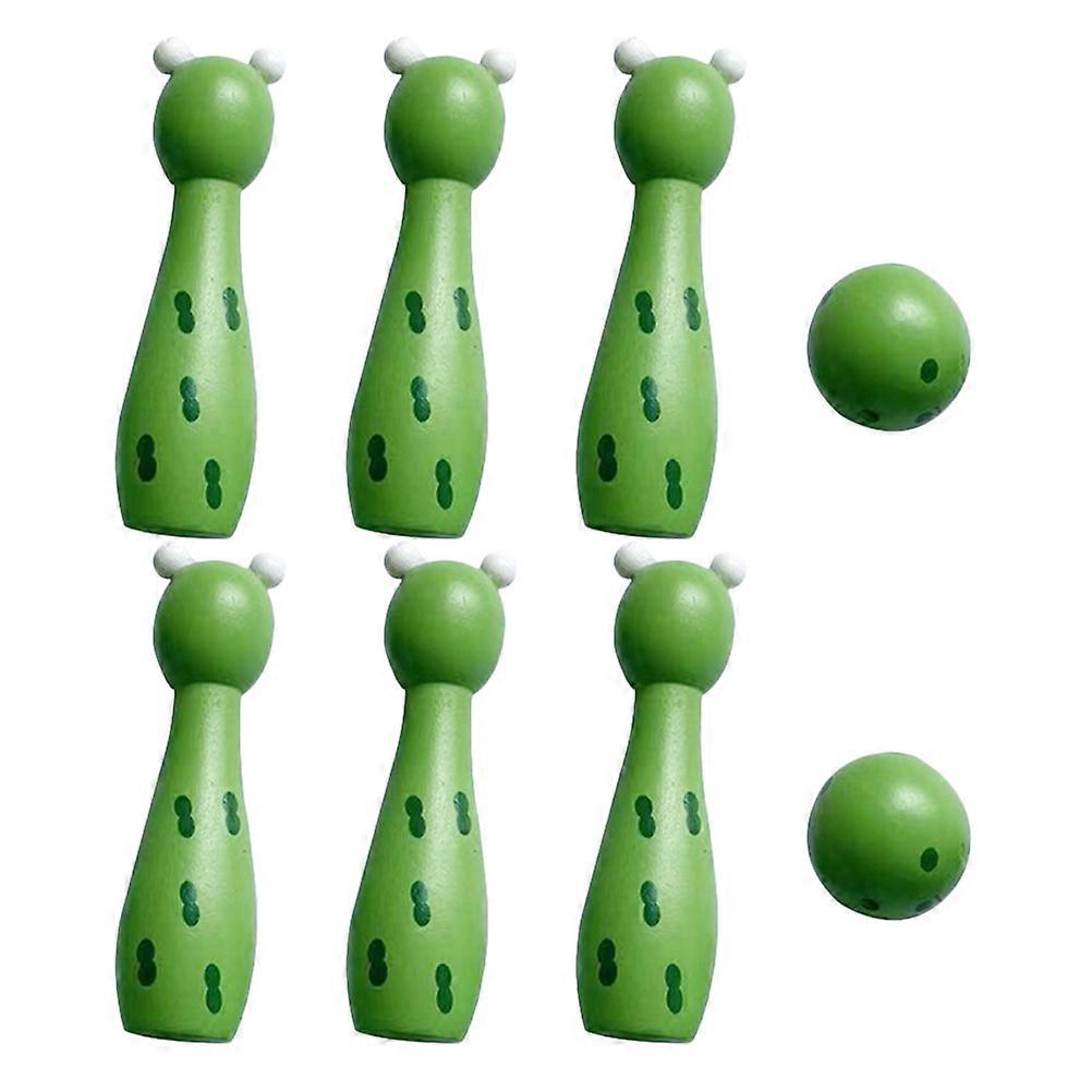 Interactive Bowling Set with Cartoon Pins and Balls for Indoor and Outdoor Play, Ages 3+
