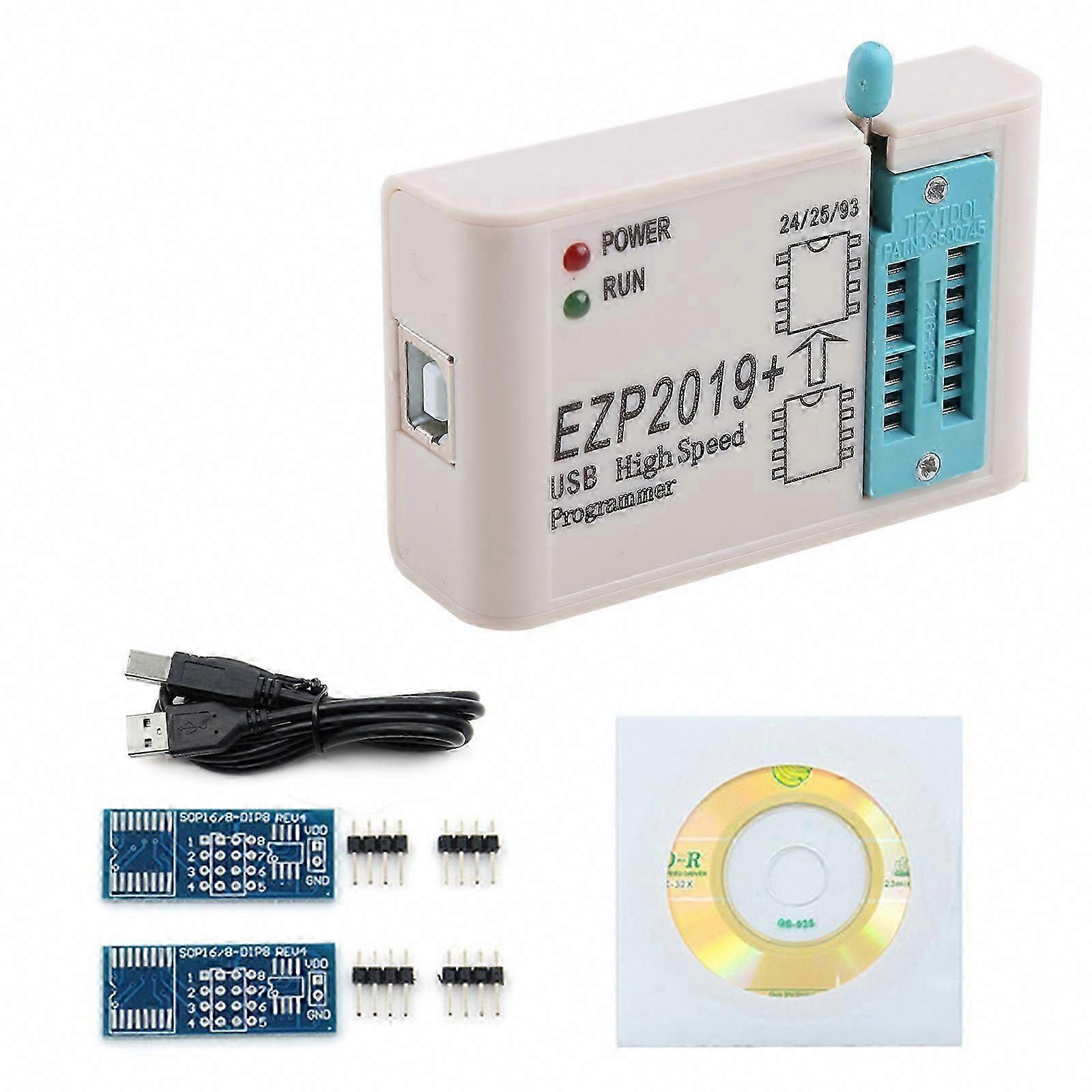 EZP2019 High Speed USB SPI Programmer Fast Read Socket Support 32M Flash Memory 24 25 93 EEPROM Flash Bios Chips