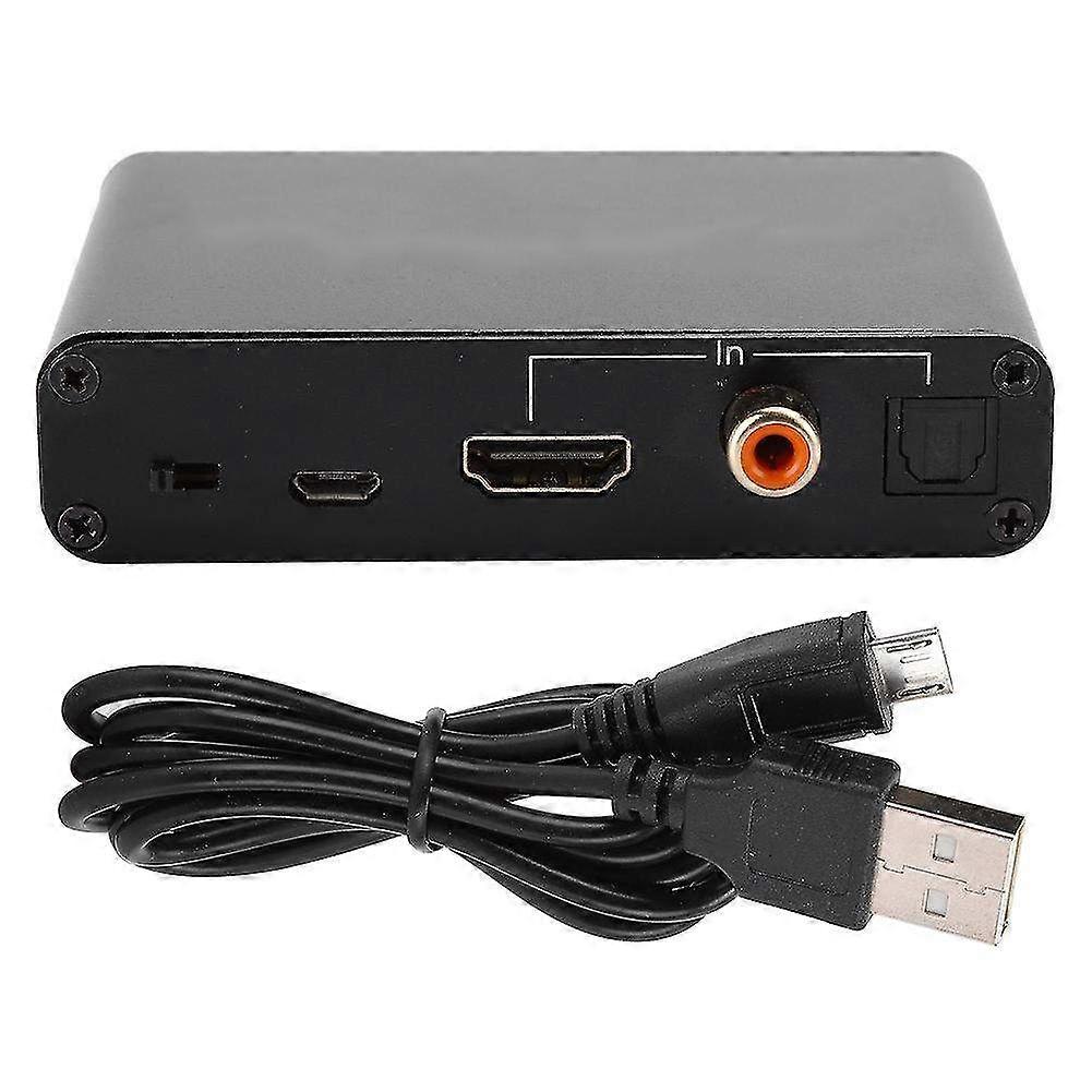 HDMI Audio Return Optical Coaxial to Analog DAC Converter Adapter & Amplifier - Digital Sound Quality Enhancer