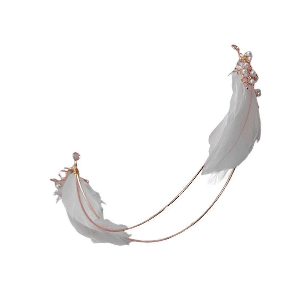 Gorgeous Artificial Headpiece Hair Decoration For Women In Golden Color With Chic Design 1Pack