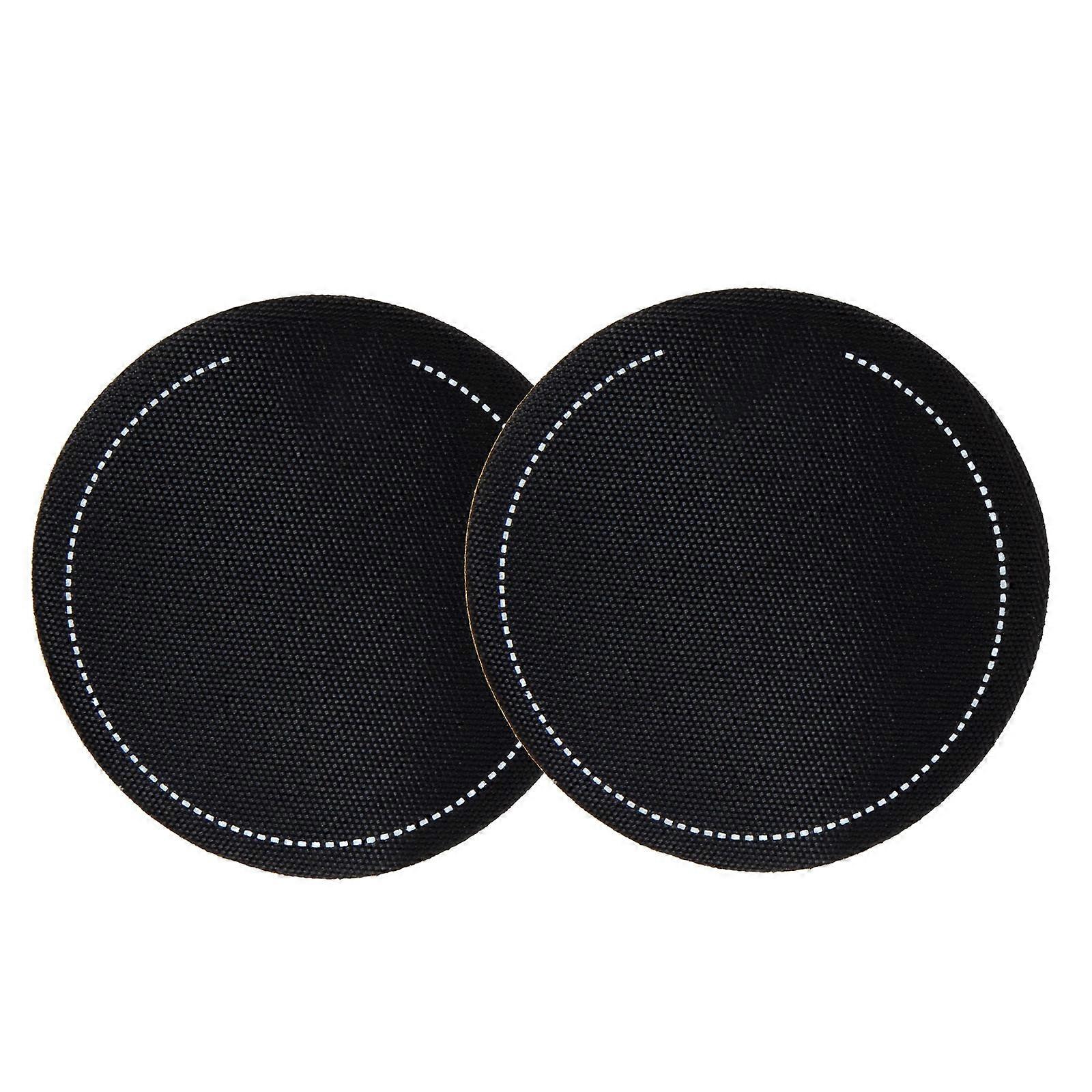 Bass Drum Pedal Pad Protector For Drummers Drum Playing 6.5x6.5cm Black 2Pack