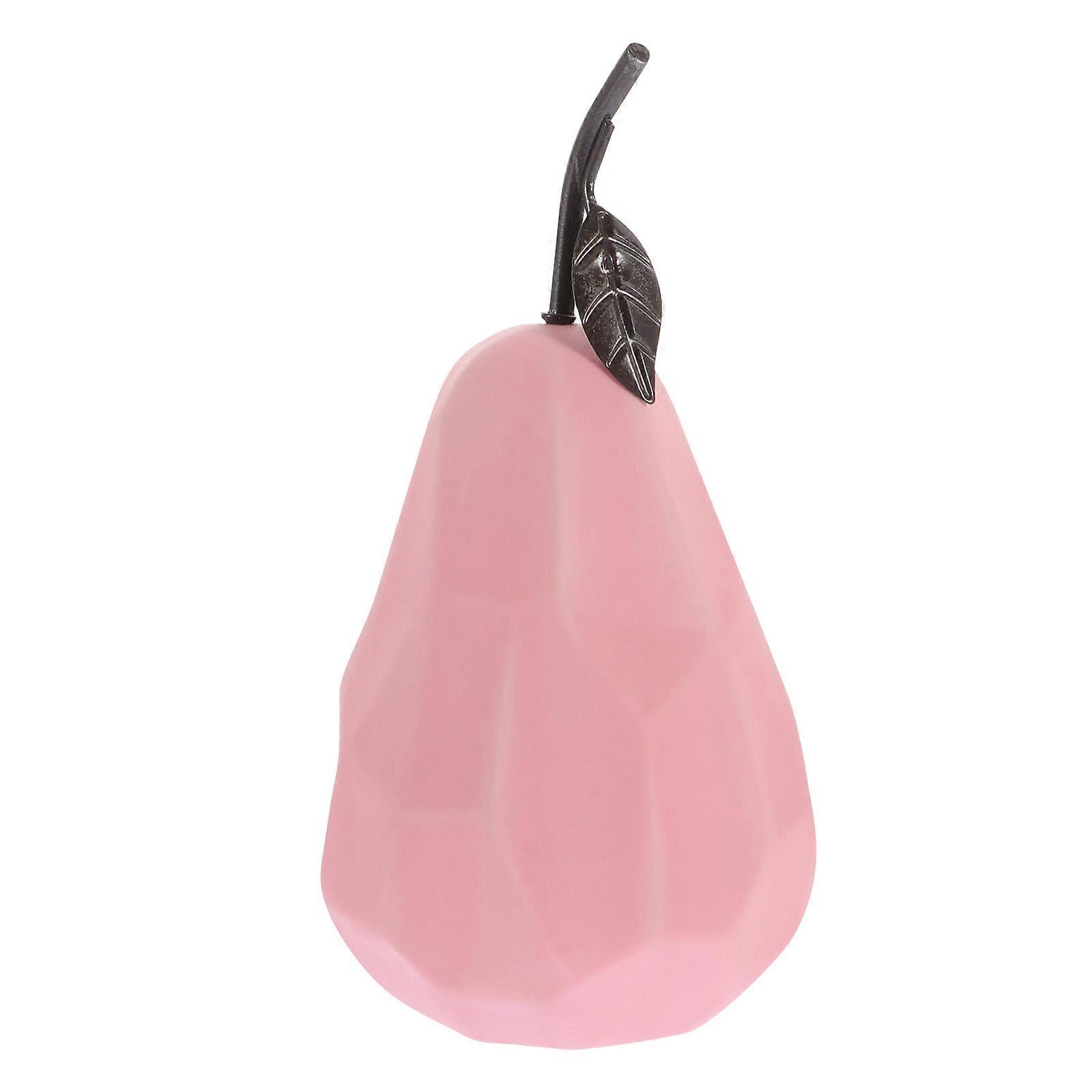 Fruit Prop Simulation Fruit Model Adornment Home Decoration 20X10CM Pink 1Set