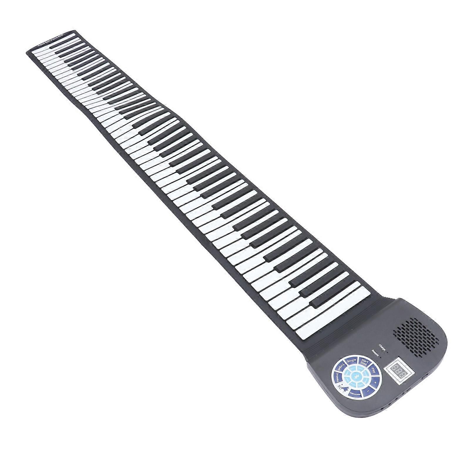 Portable Hand Roll Piano Electronic Functionality For Music Practice And Travel 135.00X23.00X5.00CM With Large Screen Display 1Pcs
