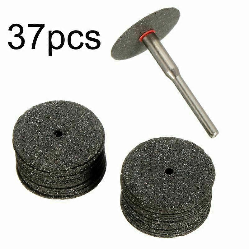 36pcs 24mm Resin Cutting Disc Cutting Disc Set for Hobby Rotary Tool Bit Dremel Accessories + 1pc Connecting Rod