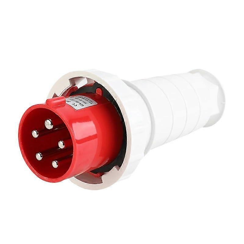 Waterproof Industrial Plug 3/4/5 Pin Dustproof Socket IP67 63A Mounted Socket 380V 415V