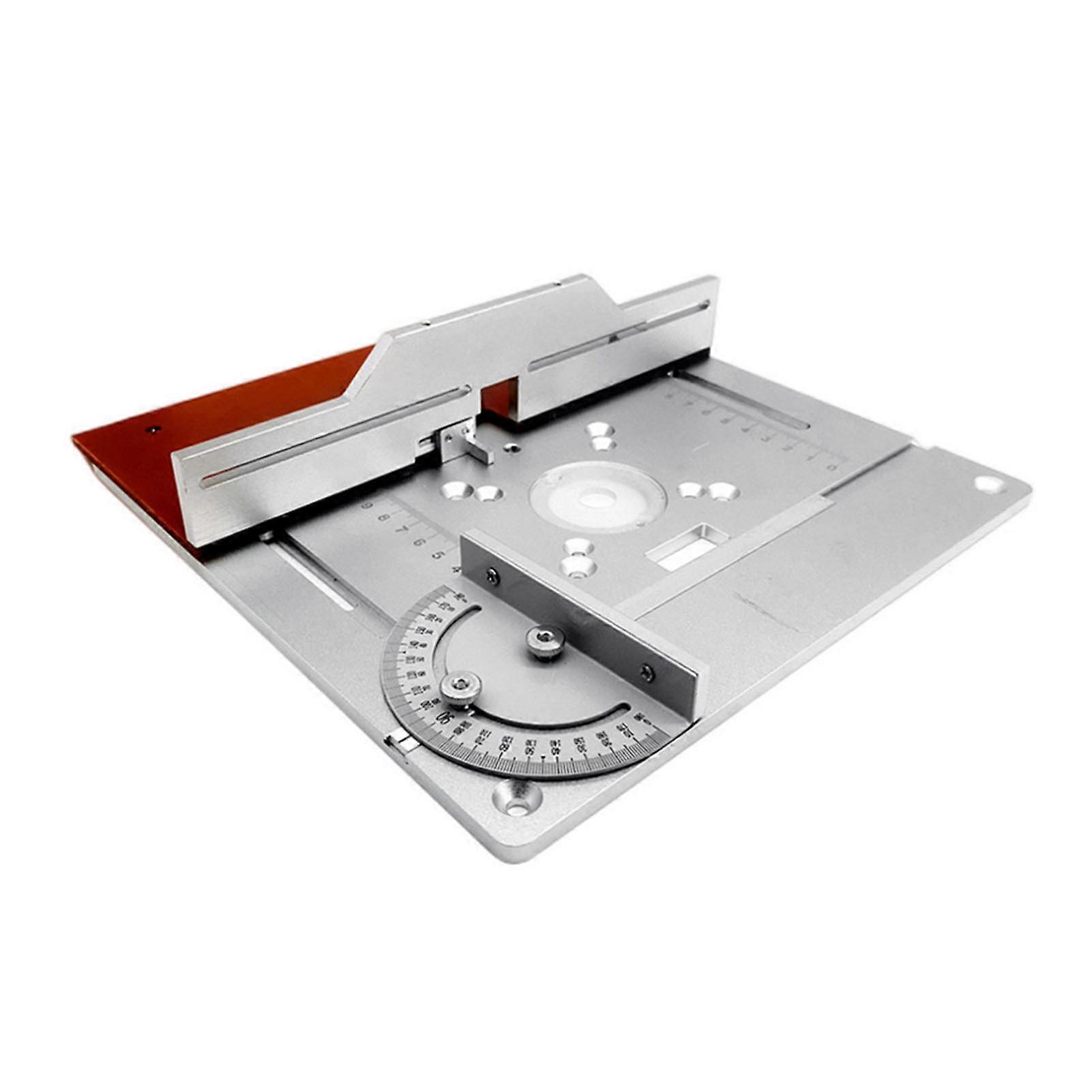 Router Table Insert Plate Set of 3 Aluminum Alloy for Wood Milling, Engraving Flip Board Trimming Machine Woodworking Benches