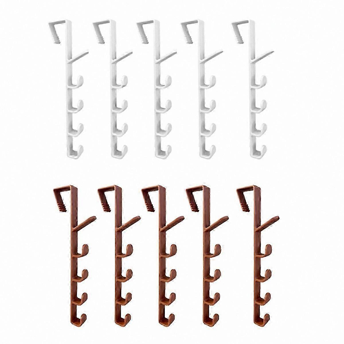Multifunctional Five-Hook Portable Door Hanger for Home Use