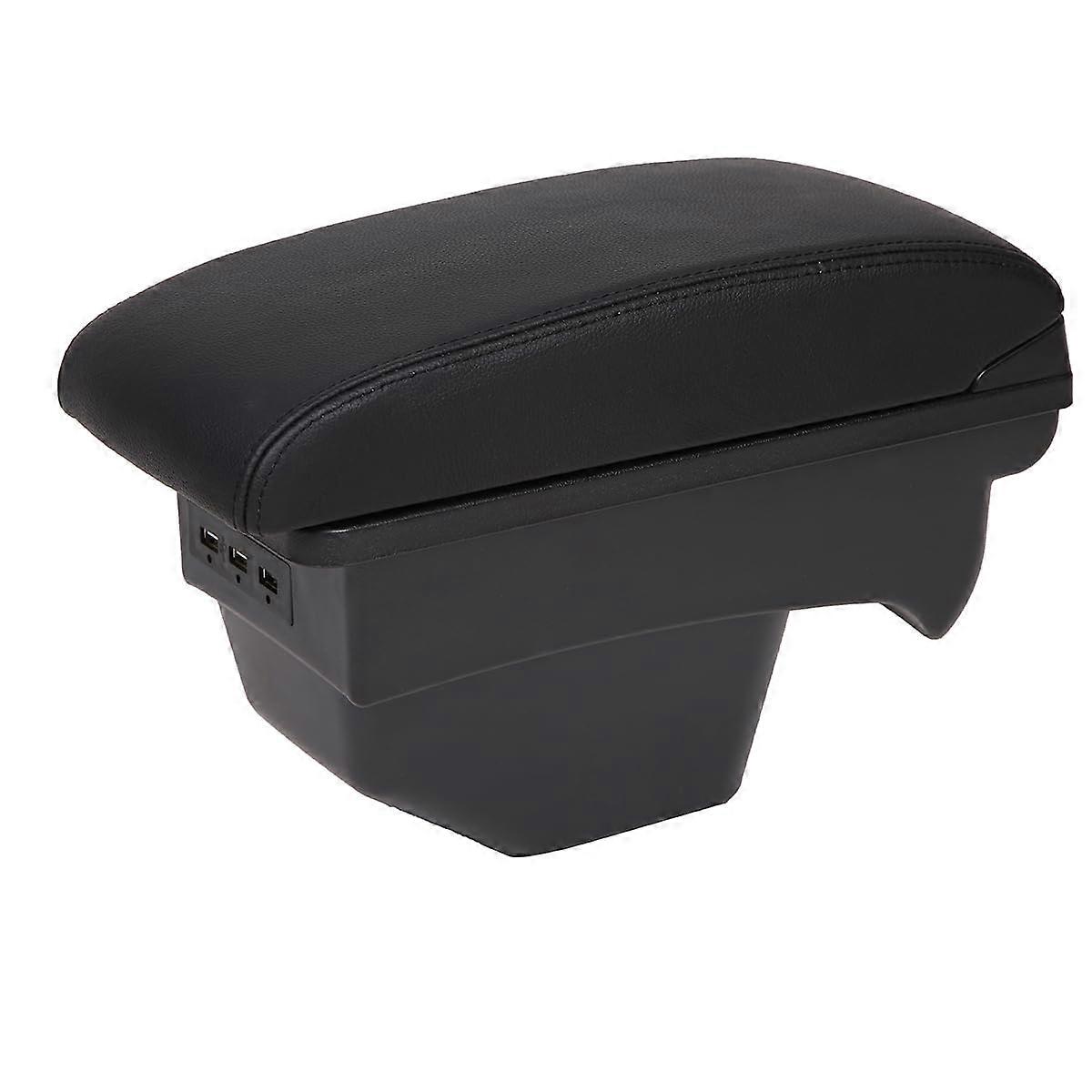Car Centre Console Armrest for Citroen C4 20082013 Black Storage Box with USB