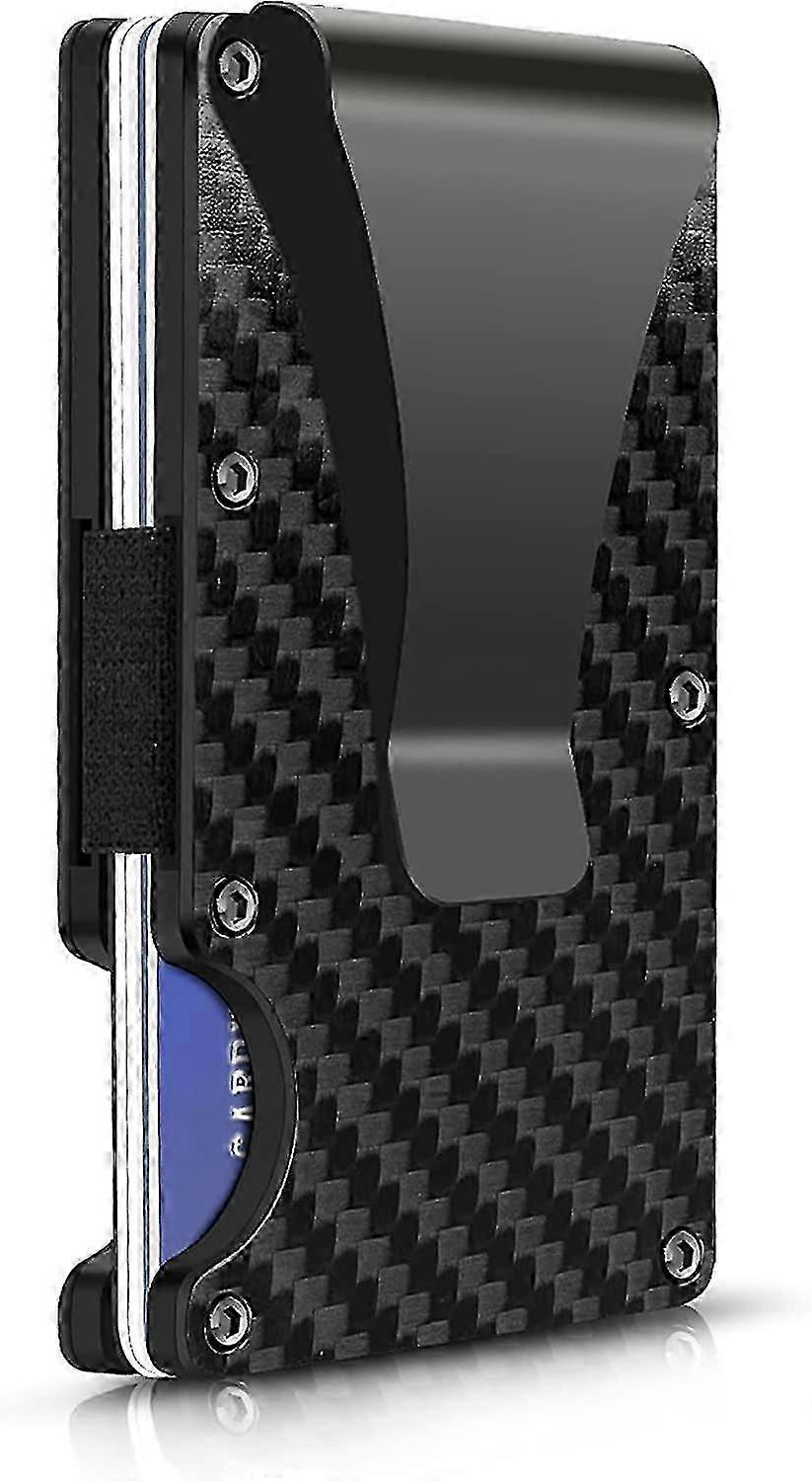 Kolfiber minimalistisk plånbok för män -