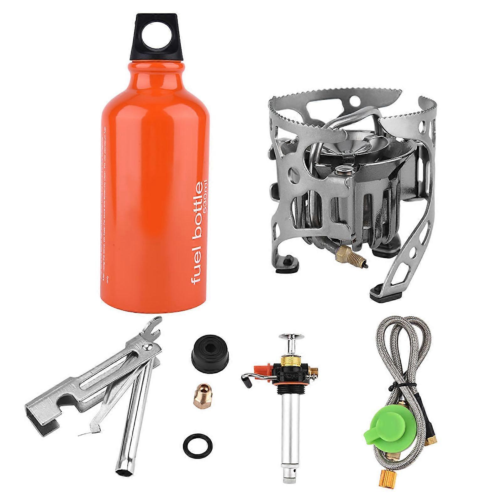 Outdoor Backpacking Furnace Oil Gas Portable Fuel MultiUse Camping Picnic Gas Cooking Stove