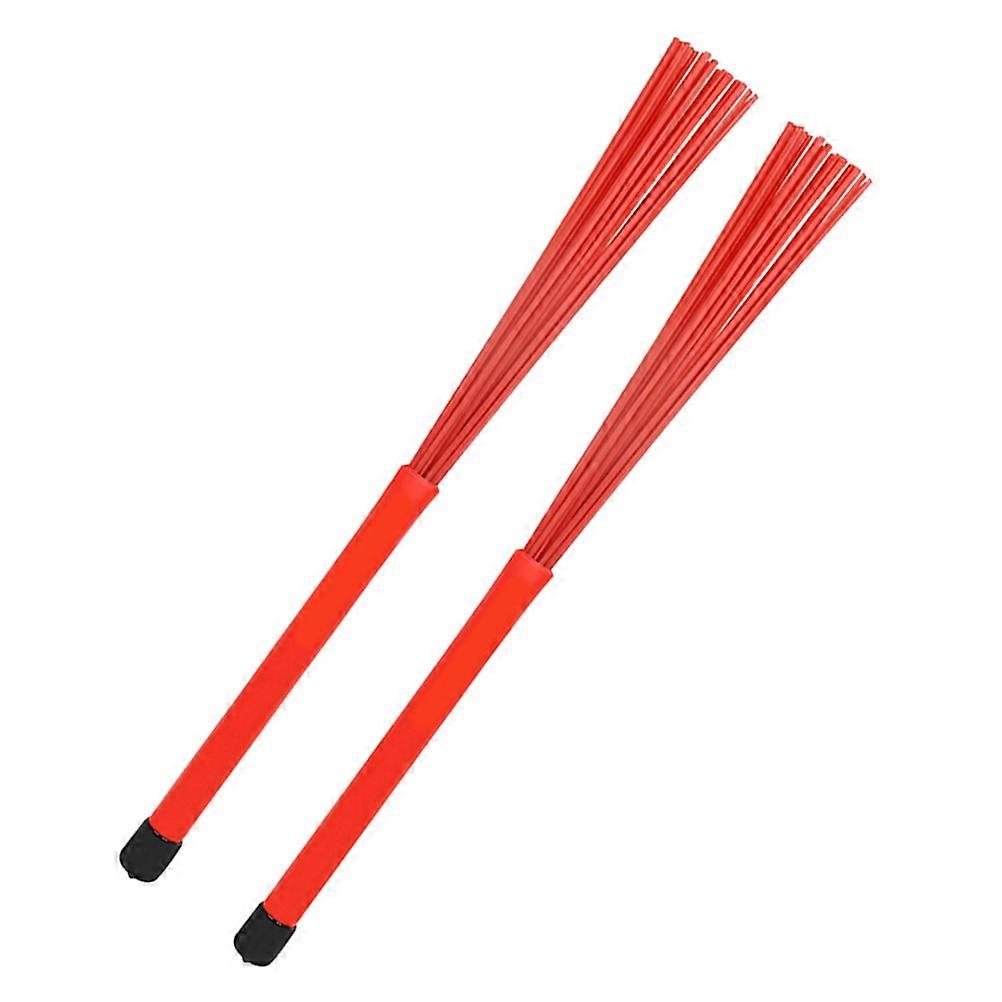 ハンドル付き格納式ワイヤードラムブラシジャズドラム、初心者、ユースバンド、パーカッション用耐久性のあるクリーニングツール