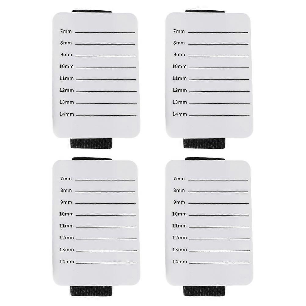 Grafting Eyelash Tray Holder in White Acrylic for Display Professional Use Lightweight Durable 4pcs