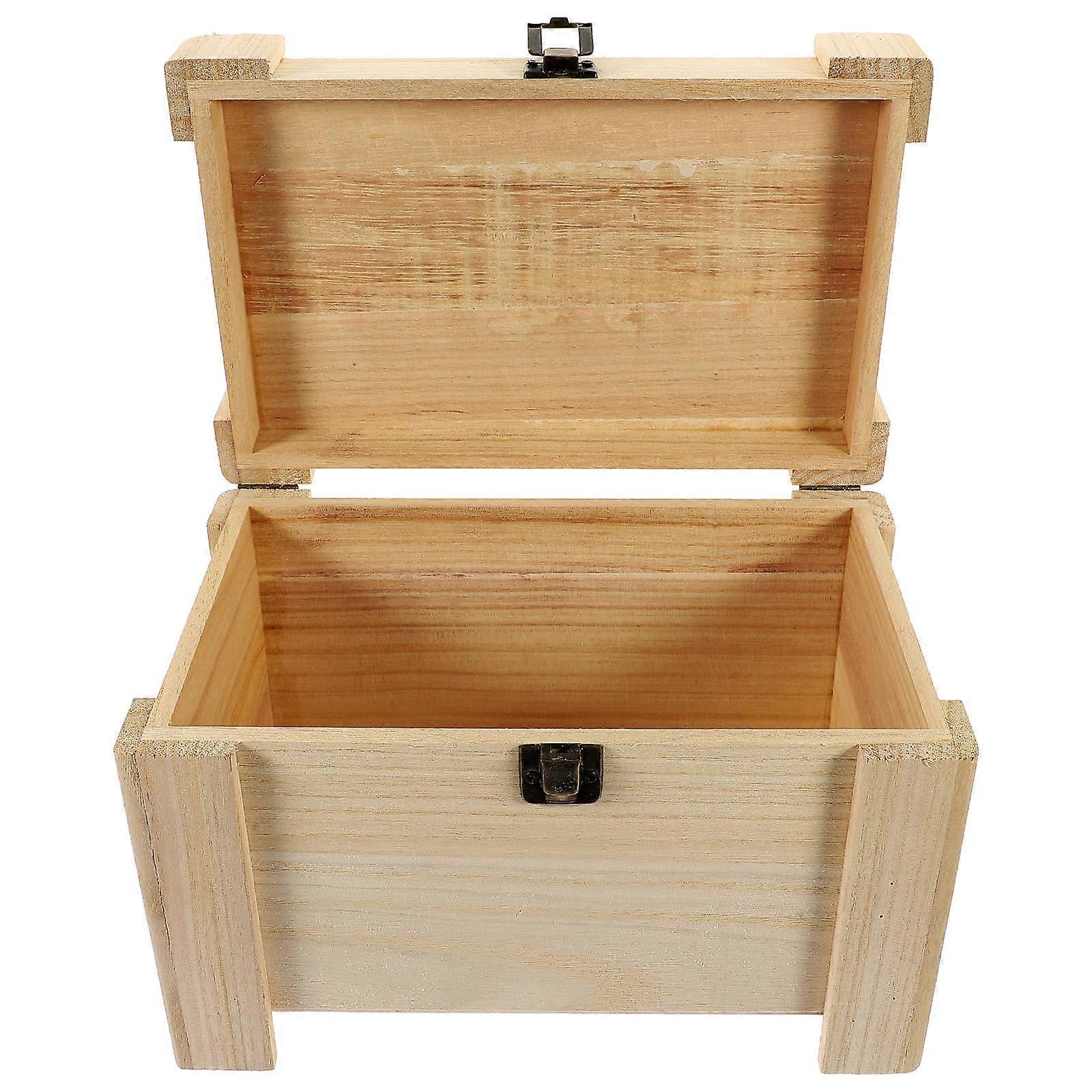 Hemoton Wooden Tea Leaves Box Gift Box 1 Set Tea Leaf Container Box Home Storage Organizer