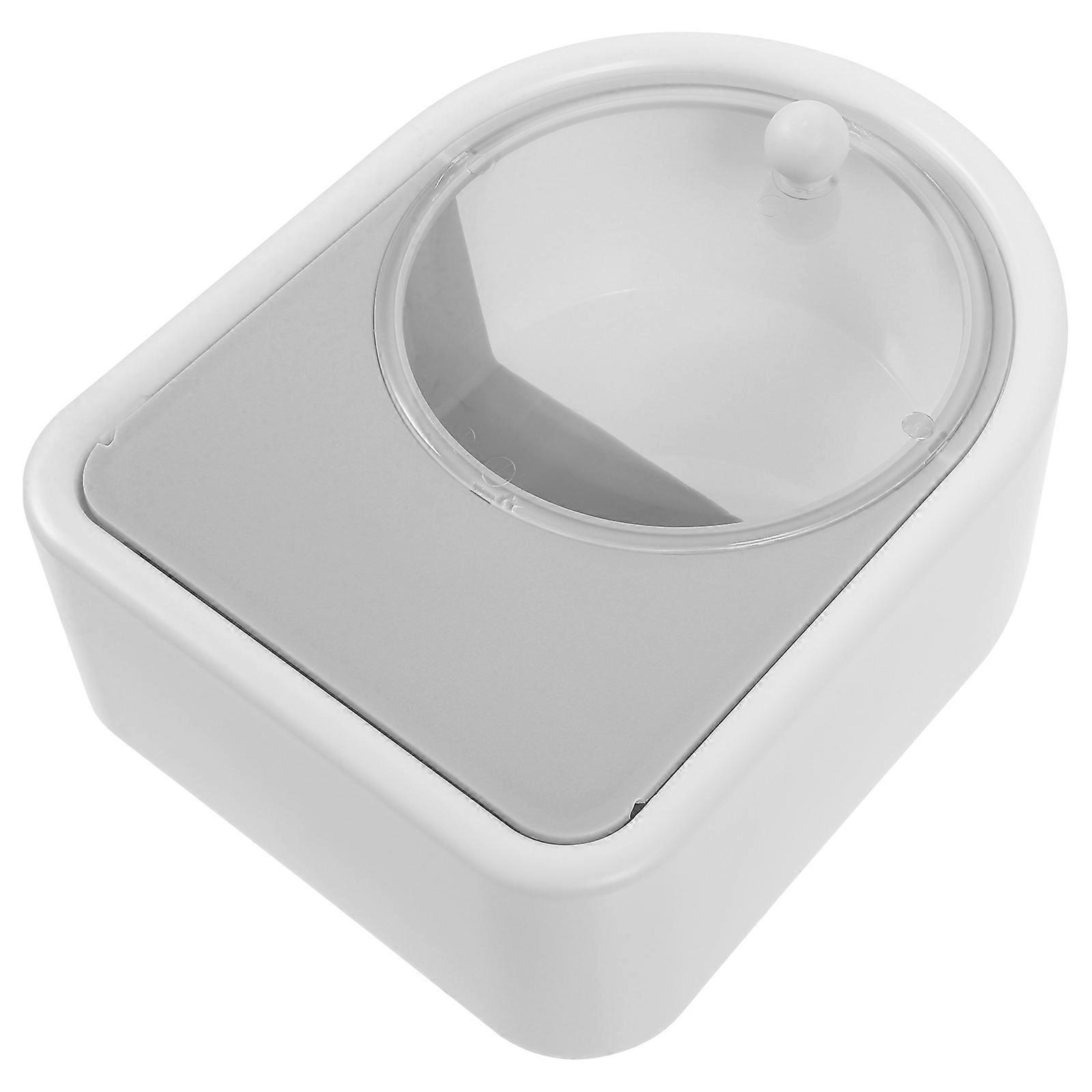 Plastic Cotton Pad Storage Box for Makeup Accessories with Space-Saving Design and Large Capacity 1