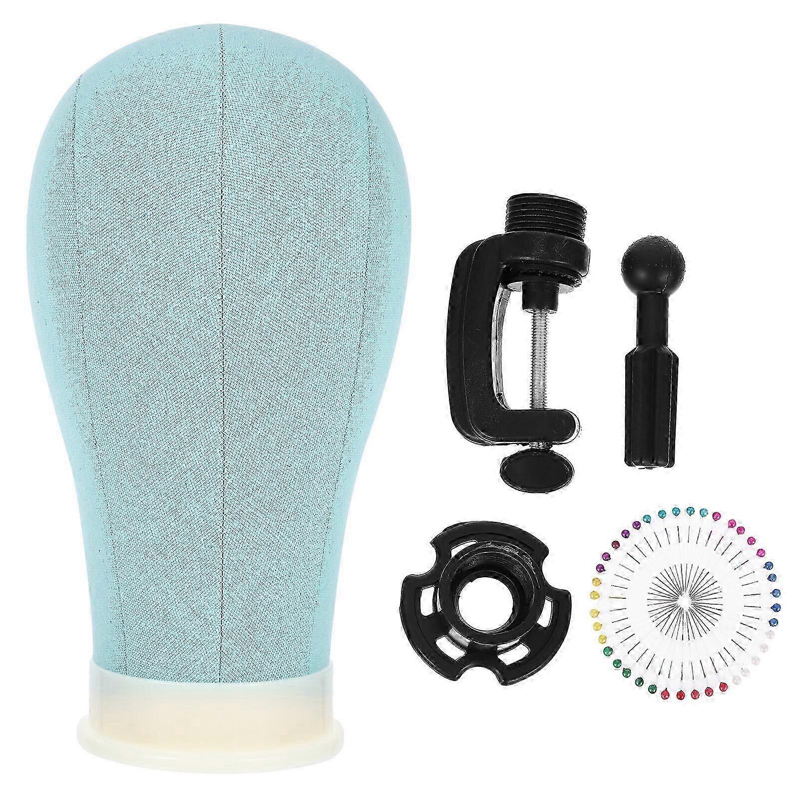 1 Set artificial head model practical wig display model Barber practice tool