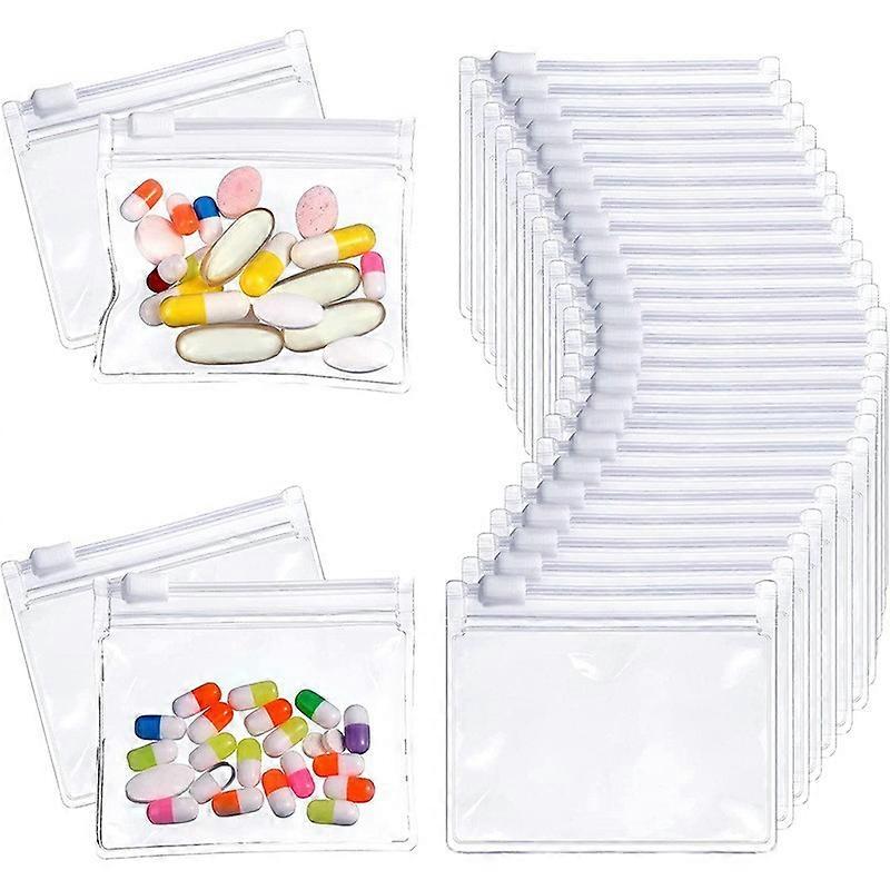 Eco-friendly EVA travel pill box storage bag white 24pcs