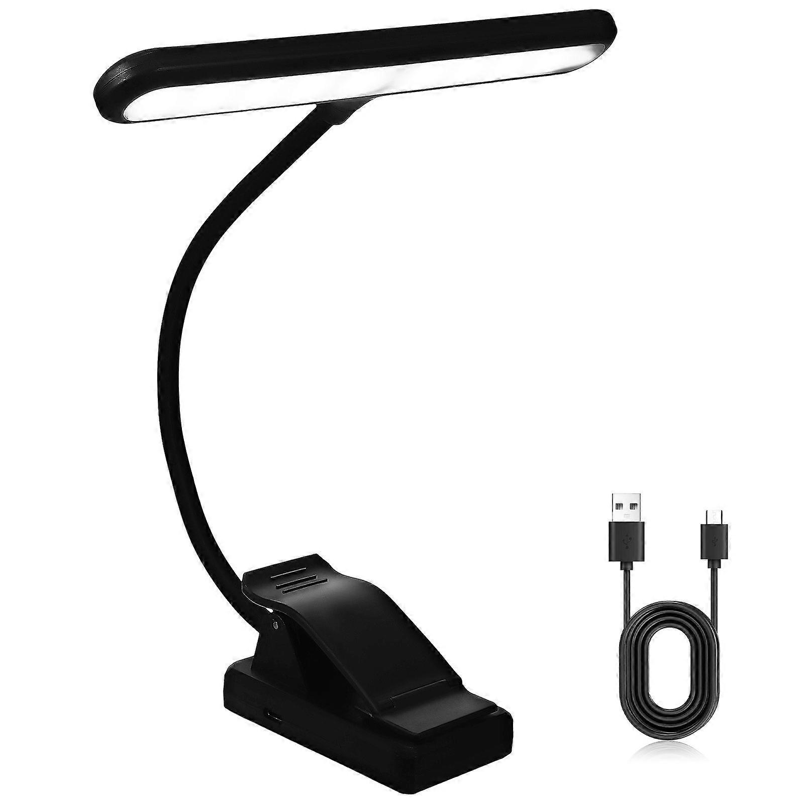 Rechargeable Music Stand Light Desk Clip On Reading Light Piano Lamp Lightweight Book Light