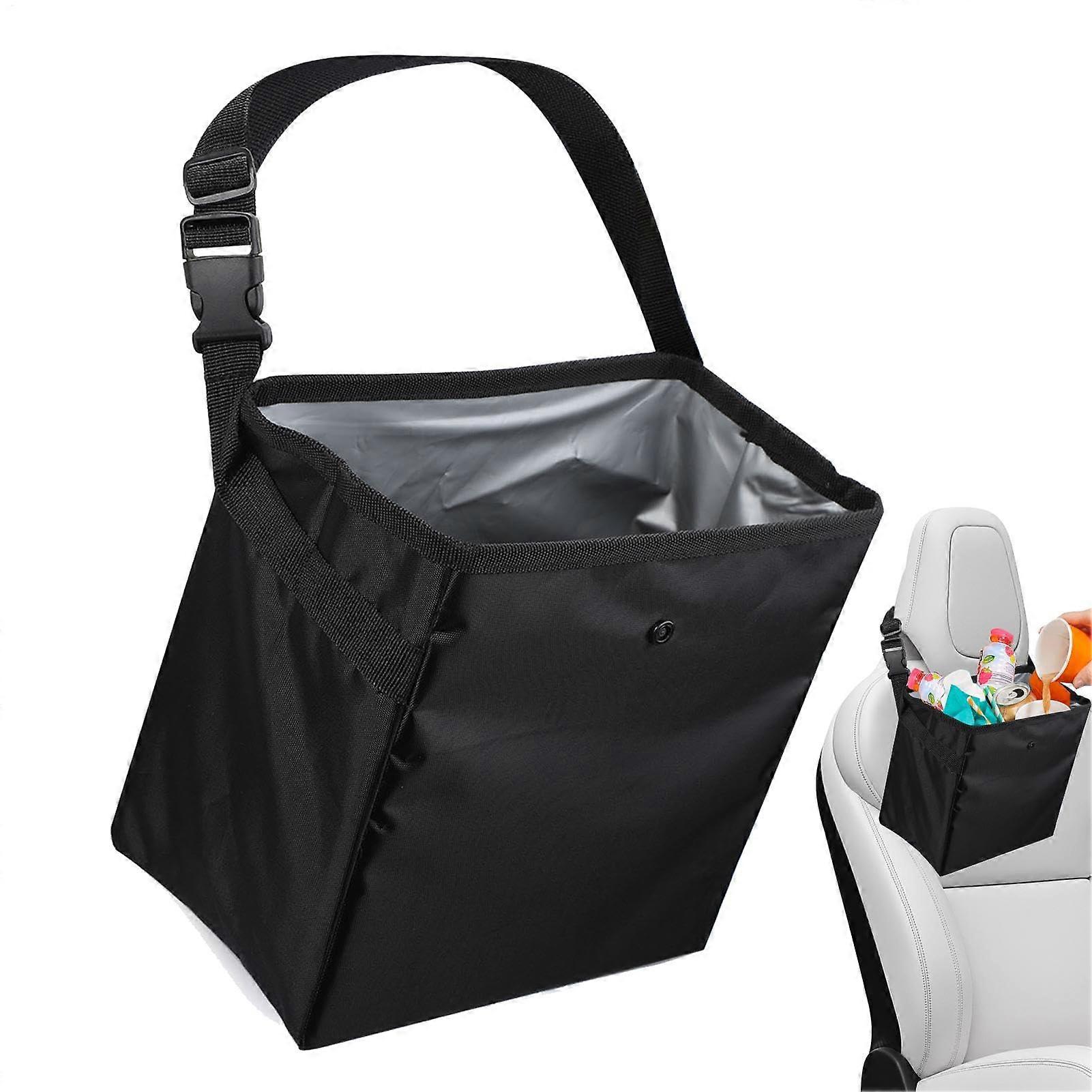 Car Trash Can Multifunctional 8.5L Hanging Waterproof Leakproof with Strap
