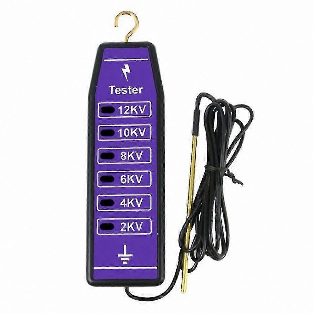 Electric Fence Voltage Tester for 2-12kV, Solar Energizer Compatible Tool for Agricultural Fencing Solutions
