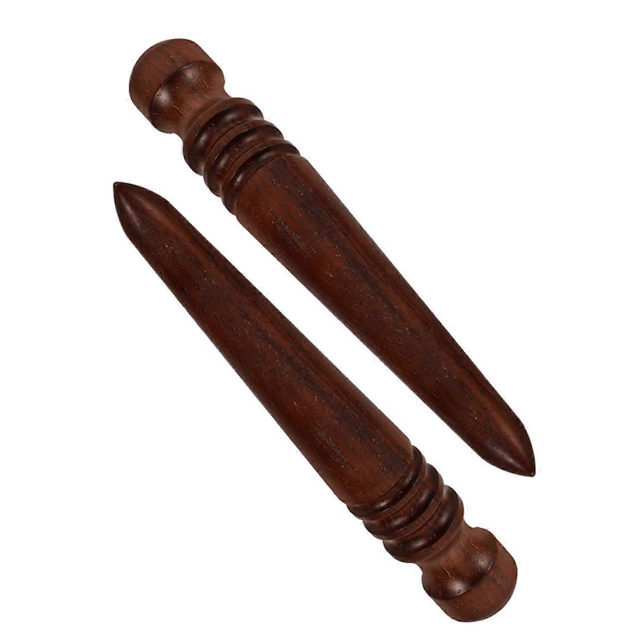 Burnisher 2-Piece Leatherworking Edge Polishing Set for Sanding, Smoothing and Sealing Edges - Durable DIY Leather Tools
