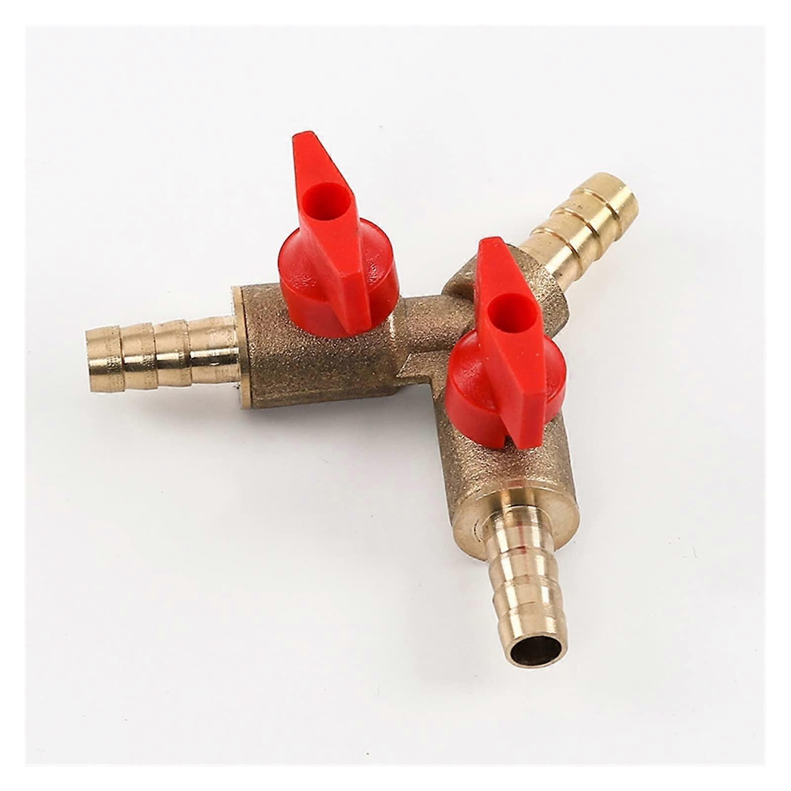 Valve 8 mm 10 mm Hose Nozzle Brass 3 Way Shutoff Ball Valve Y Shaped Fitting