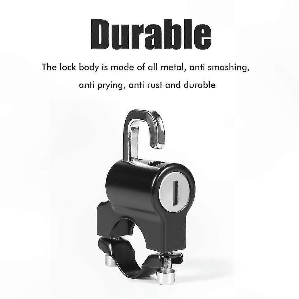 Waterproof Rustproof Helmet Lock with Hanging Hook for Motorcycle and Car Anti-Theft Security Solution