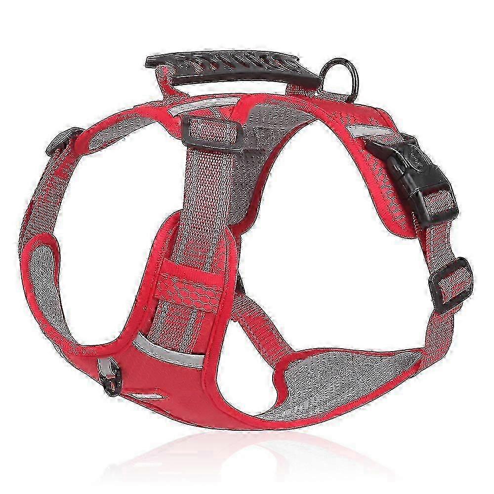 Reflective Dog Harness with Control Handle - Breathable, Safe Pet Vest for Puppies in Yellow, Adjustable Fit