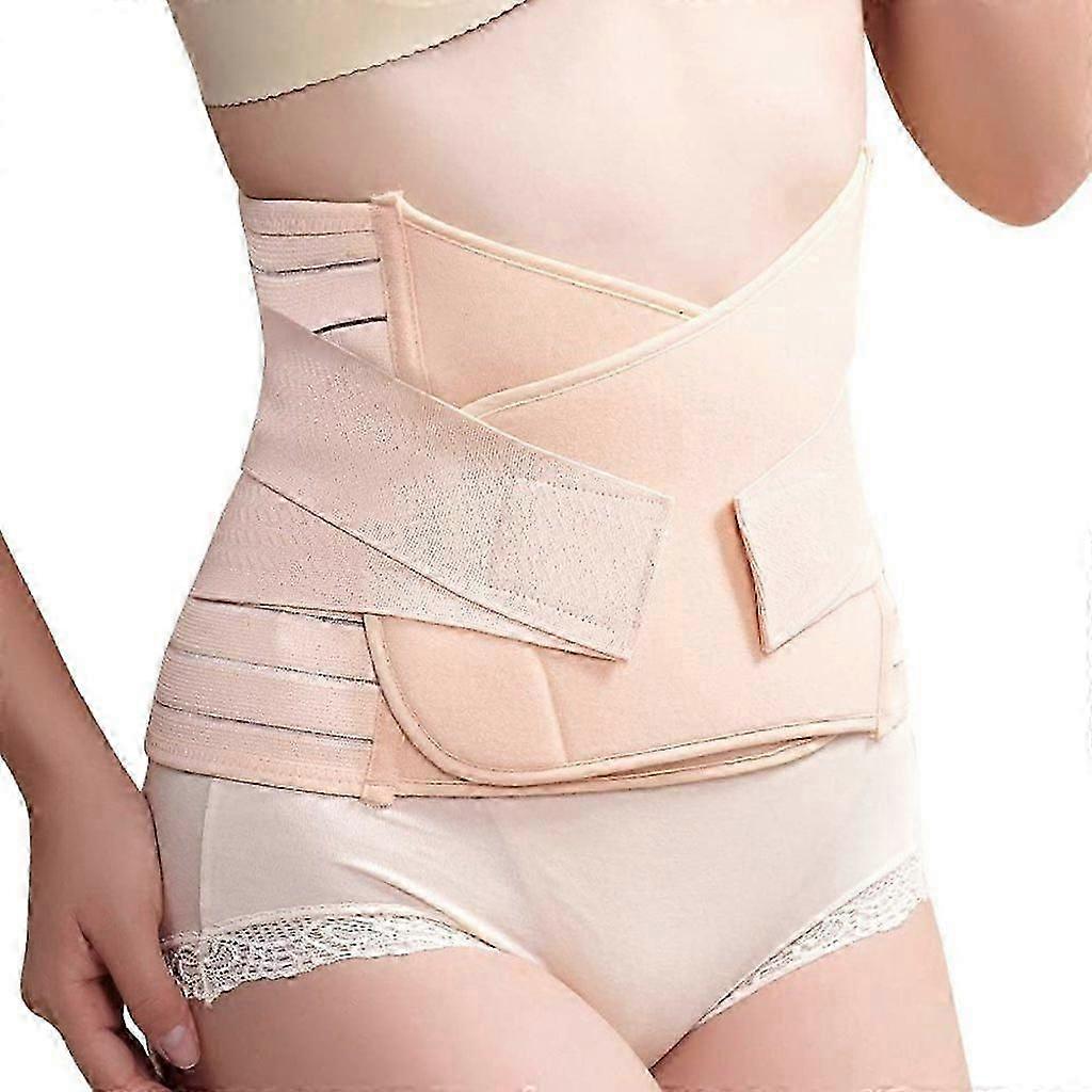 Postpartum Support Belt - 3-in-1 Design for C-Section Recovery (Nude)