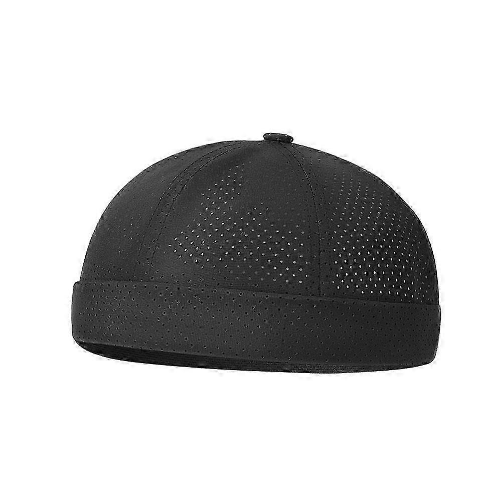 Ultra-Light Breathable Mesh Summer Dome Melon Cap Skull Cap Docker Beanie