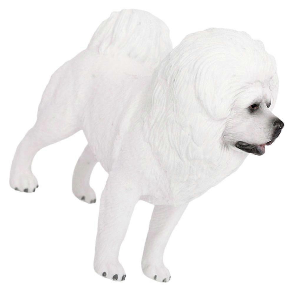 Realistic Dog Figurine, Lifelike Puppy Model, Adorable Home Decor Ornament for Collectors and Dog Lovers, Desktop Decoration Statue