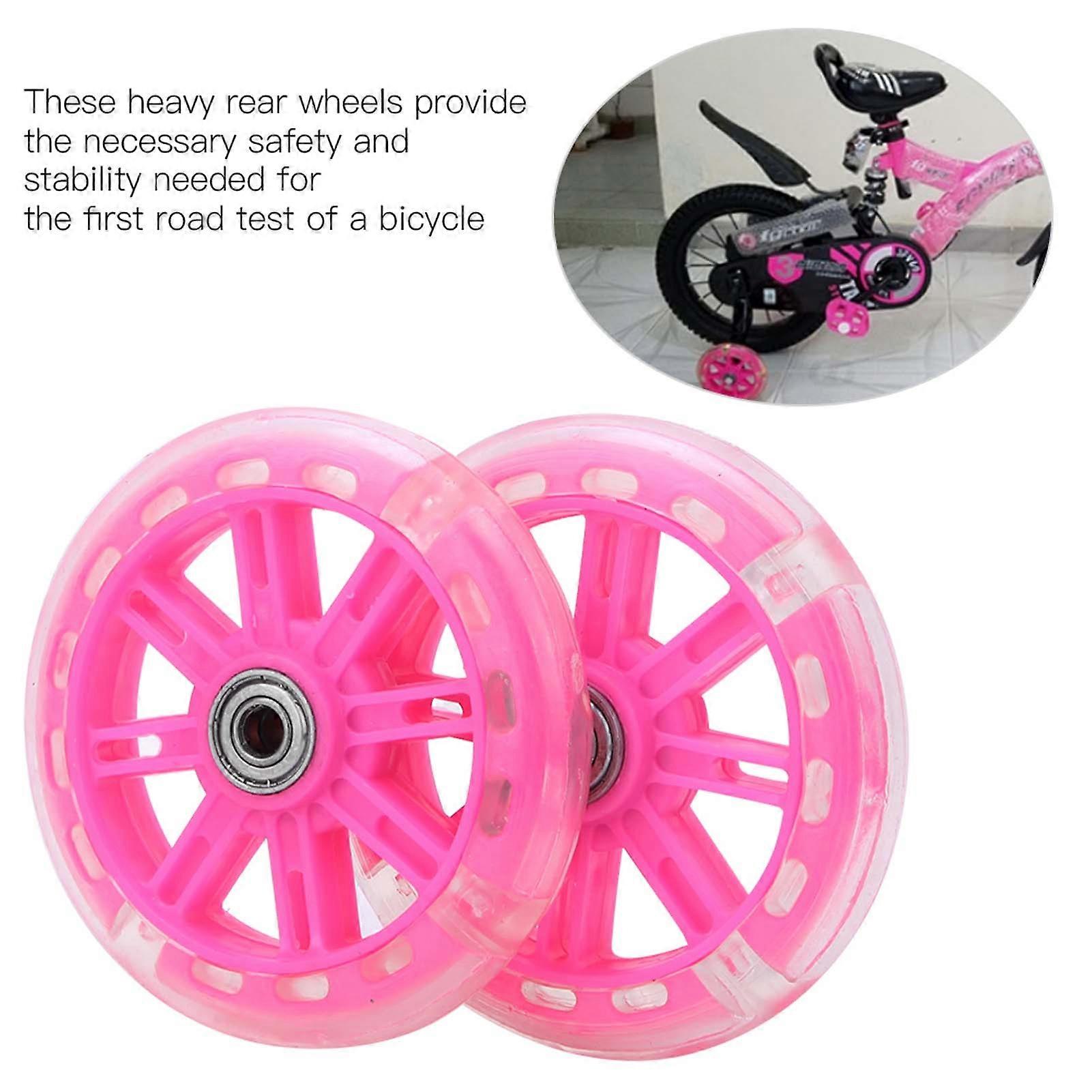 Children Bicycle Training Wheels 12-20" with Support Bracket Blue/Pink